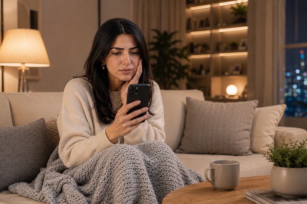مريض يشرح ما يزعجه في أسنانه
