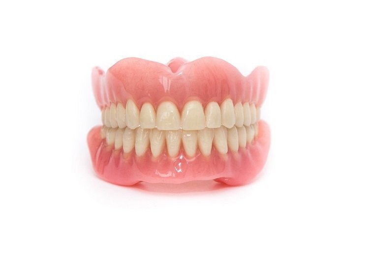 Complete upper and lower dentures